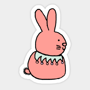 Rose Bunny Rabbit Sticker